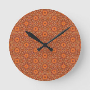 Horloge Ronde Médaillon étoilé séché au soleil