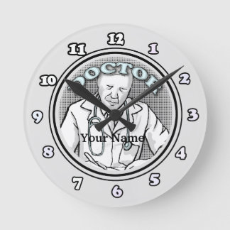 Horloge Ronde Médecin rétro