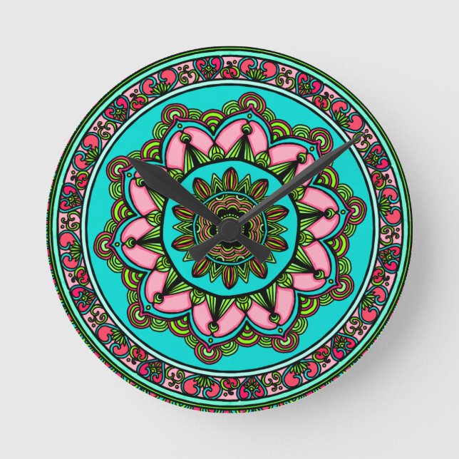 Horloge Ronde meditation mindful awakening mandala (Recto)