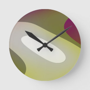 Horloge Ronde Méditation verte 6001