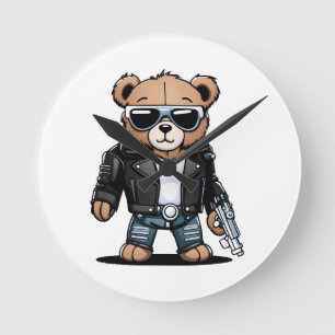 Horloge Ronde Mèmes de nounours mignons