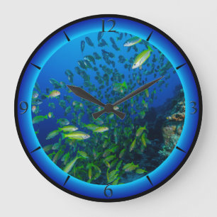 Horloge Ronde Mer de corail de la Grande barrière de corail de