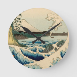 Horloge Ronde Mer japonaise de Satta Hiroshige Art