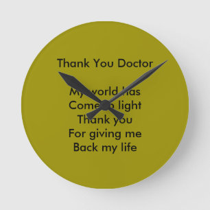 Horloge Ronde Merci