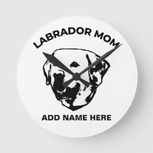 Horloge Ronde Mère de Labrador