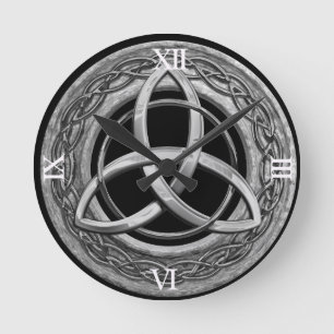 Horloge Ronde Metal Celtic Trinity Knot