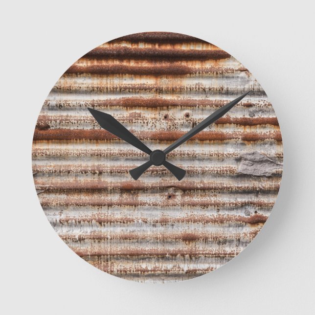 Horloge Ronde Metal Vintage (Recto)