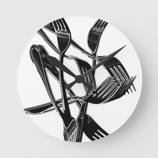 Horloge Ronde Métallique (Recto)