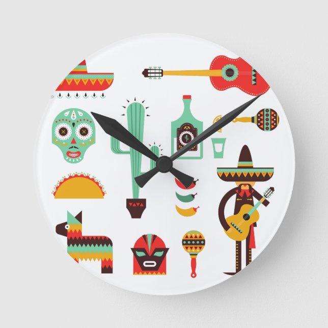 Horloge Ronde mexican mariachi (Recto)