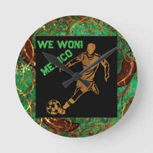 HORLOGE RONDE MEXIQUE FOOTBALL
