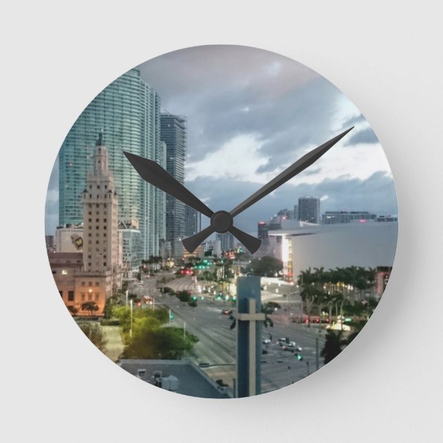 Horloge Ronde Miami du centre (Recto)