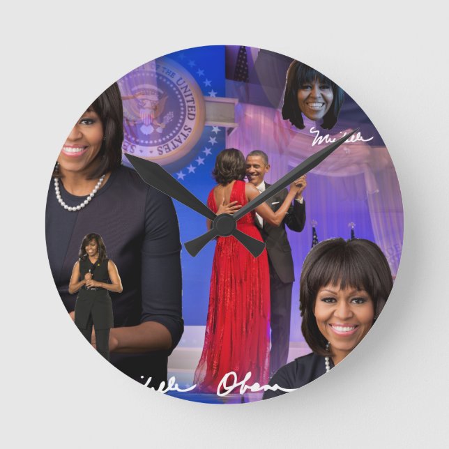 Horloge Ronde Michelle Obama (Recto)