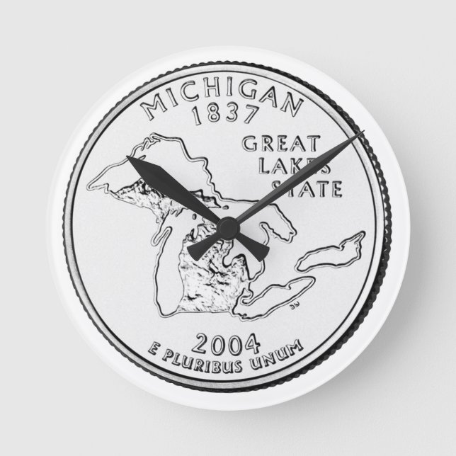 Horloge Ronde Michigan State Quarter (Recto)