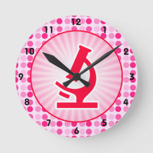 Horloge Ronde Microscope mignon