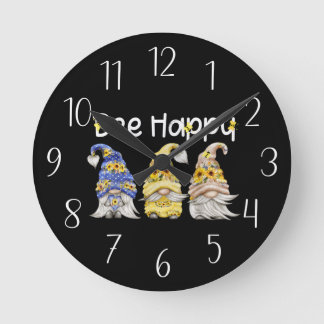 Horloge Ronde mignon amateur d'insectes d'abeilles