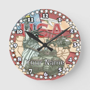 Horloge Ronde Militaire américain