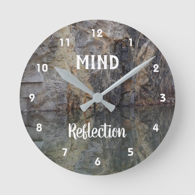 Horloge Ronde Mini Reflection Rock Wall (Recto)