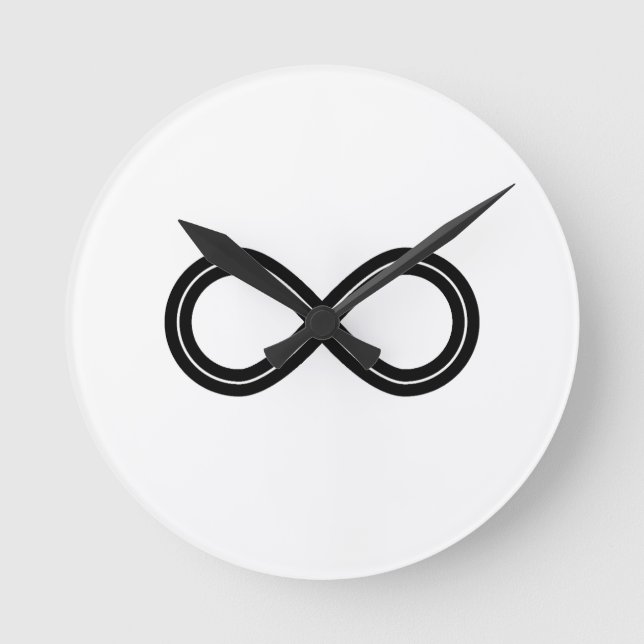 Horloge Ronde Minimalisme infini intemporel (Recto)