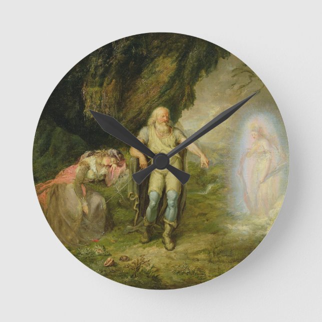 Horloge Ronde Miranda, Prospero, Ariel, from 'The Tempest by (Recto)