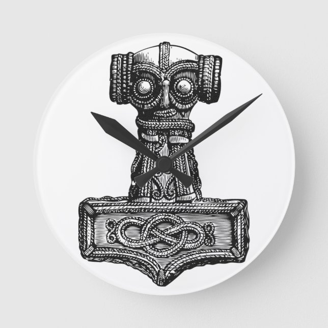 Horloge Ronde Mjolnir : Le marteau du Thor (Recto)