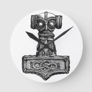 Horloge Ronde Mjolnir: Thor's Hammer