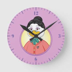 Horloge Ronde Mme Birdy