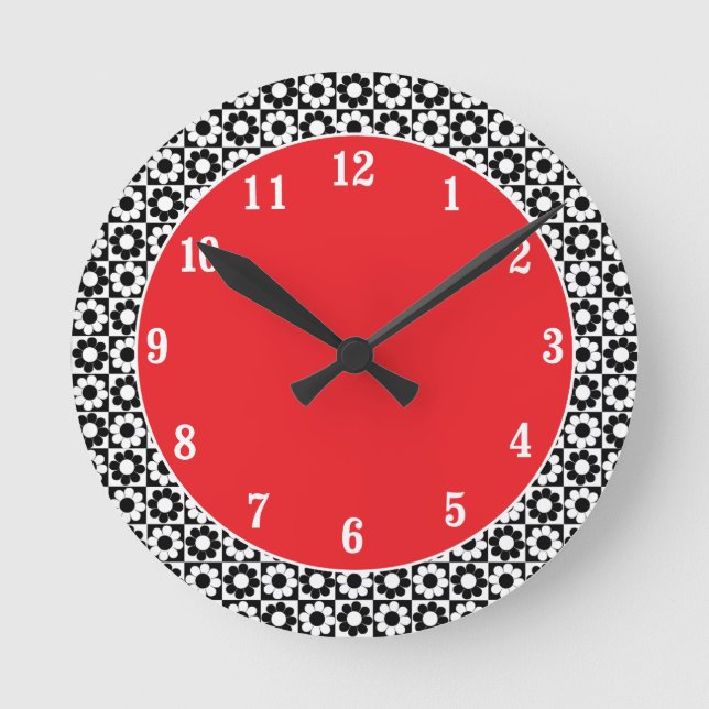 Horloge Ronde Mod Flower Power (Recto)