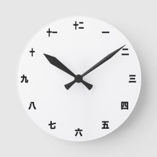 Horloge Ronde Modèle d'horloge japonais - Créez votre propre / K