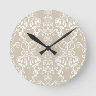 Horloge Ronde Modèle floral