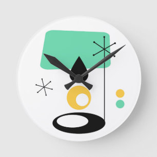 Horloge Ronde modèle moderne de lampe du milieu du siècle