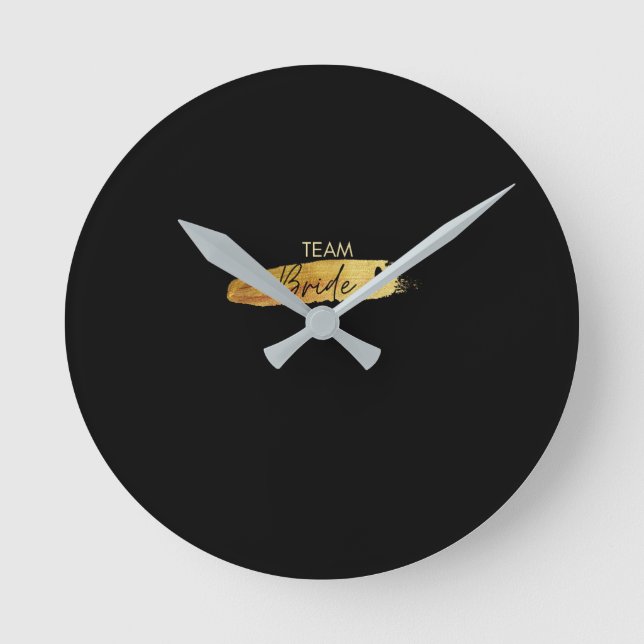 Horloge Ronde Modern Minimalist Wedding Clock (Recto)