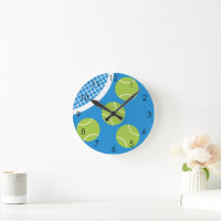 Moderne Blue Court Tennis Ball Racket