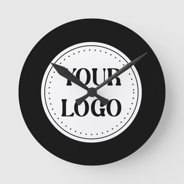 Horloge Ronde Moderne, minimaliste, élégant et personnalisable (Recto)