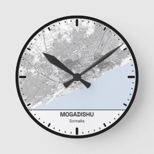 Horloge Ronde Mogadishu Clock City Line Art