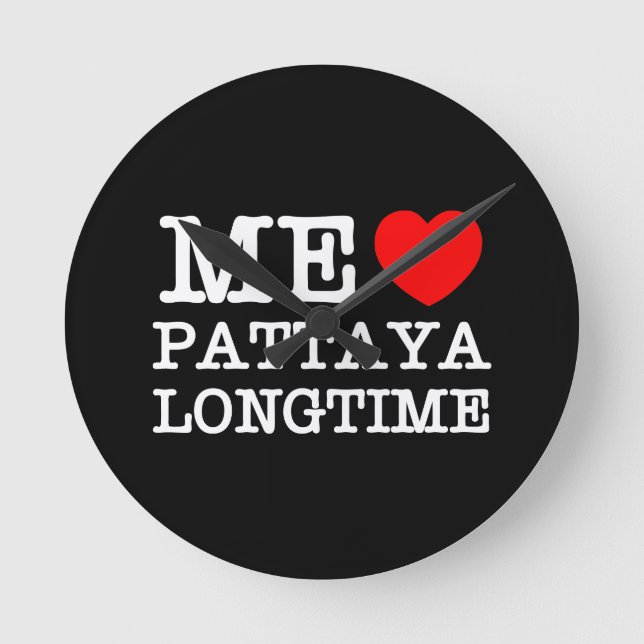 HORLOGE RONDE MOI AIME PATTAYA LONGTIME (Recto)