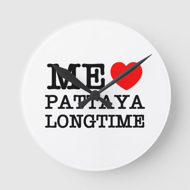 HORLOGE RONDE MOI AIME PATTAYA LONGTIME (Recto)