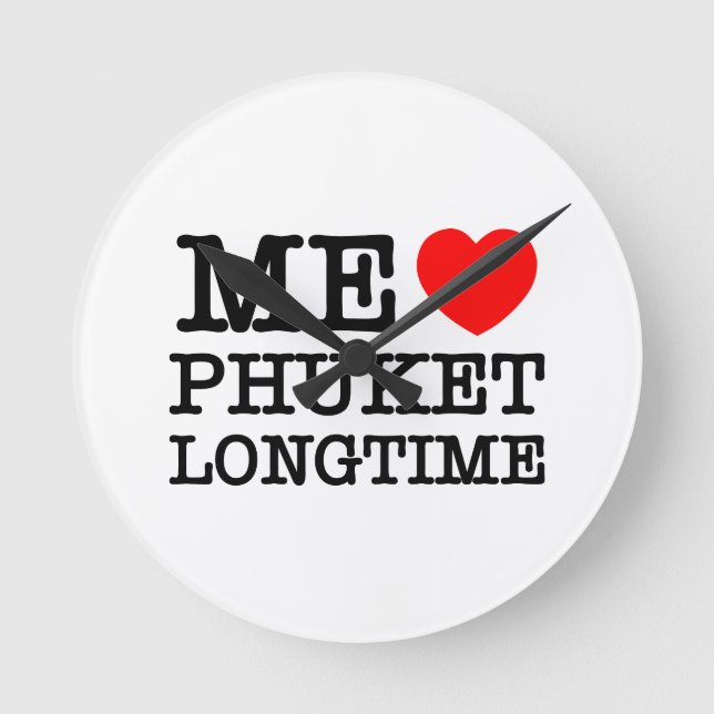 HORLOGE RONDE MOI LOVE PHUKET LONGTEMPS (Recto)