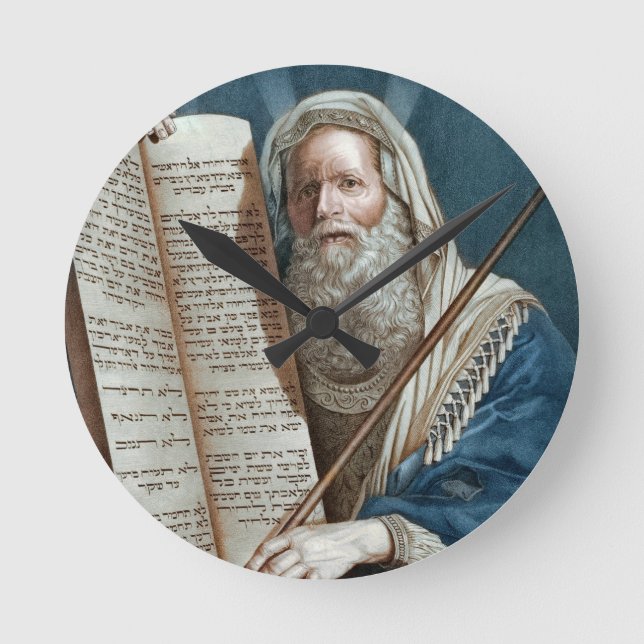 Horloge Ronde Moïse et les dix commandements (Recto)