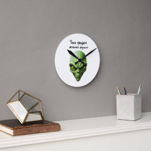 Horloge Ronde "Mon alien et Ma playlist" conception de vibes mus