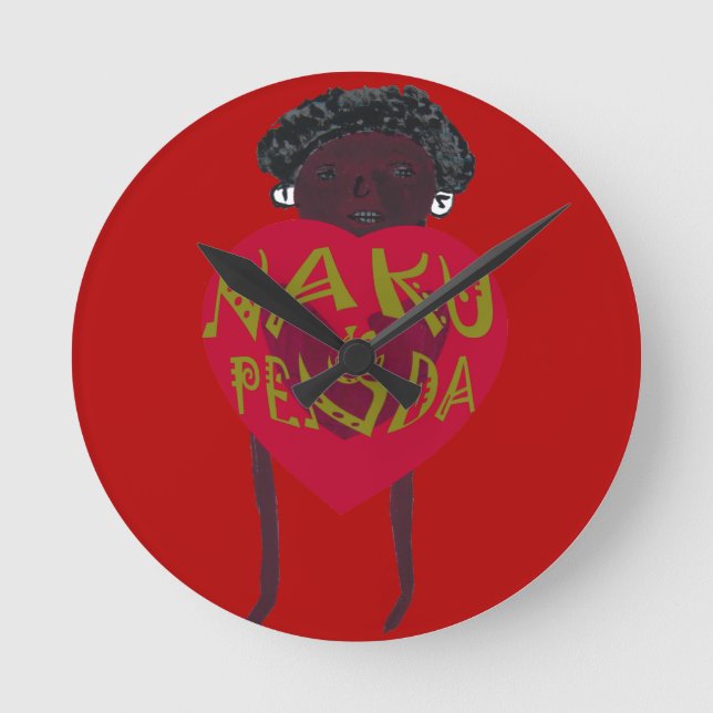 Horloge Ronde Mon amour de Valentine vous Sovahéli art. de (Recto)