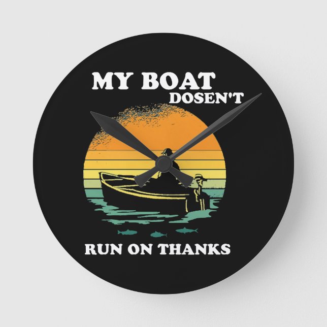 Horloge Ronde Mon bateau ne fonctionne pas grâce (Recto)