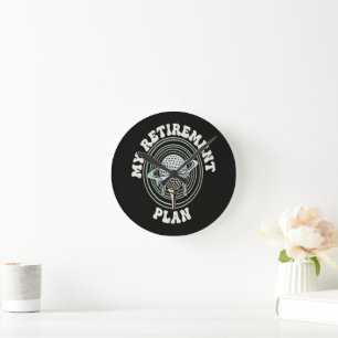 Horloge Ronde Mon Plan De Retraite Golfe Retraité Golfeur