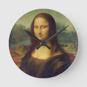 Horloge Ronde Mona Lisa de Leonardo da Vinci