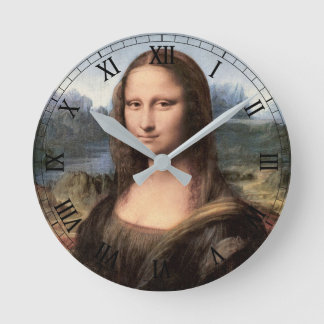 Horloge Ronde Mona Lisa Portrait / Peinture