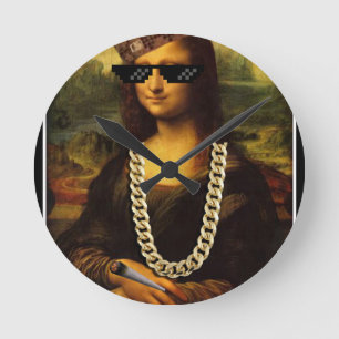 Horloge Ronde Mona Lisa Thug Life Art Life