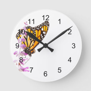 Horloge Ronde Monarque perché sur Lavender