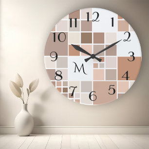 Horloge Ronde Mongram Wall Clock