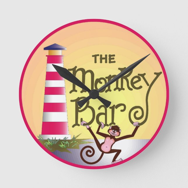 Horloge Ronde Monkey Bar Clock (Recto)
