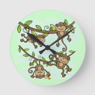 Horloge Ronde Monkey Shine