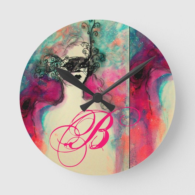 HORLOGE RONDE MONOGRAMME DE CHARME (Recto)